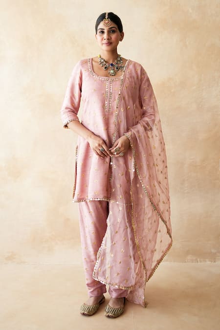 Gulabo Jaipur Rani Pink Straight Kurta Set
