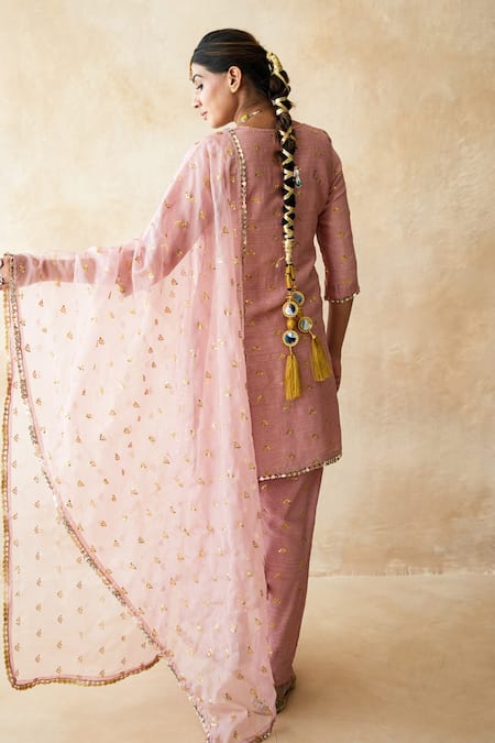 Gulabo Jaipur Rani Pink Straight Kurta Set