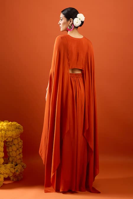 Samyukta Singhania Embroidered Blouse & Palazzo Set 