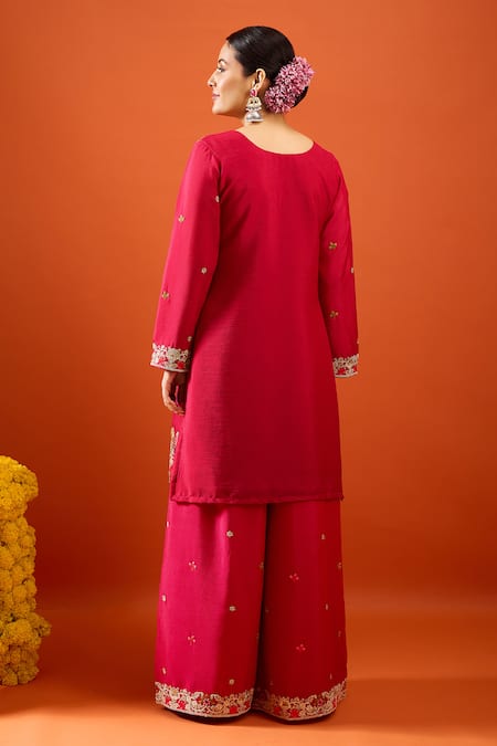 Samyukta Singhania Embroidered Kurta Sharara Set 