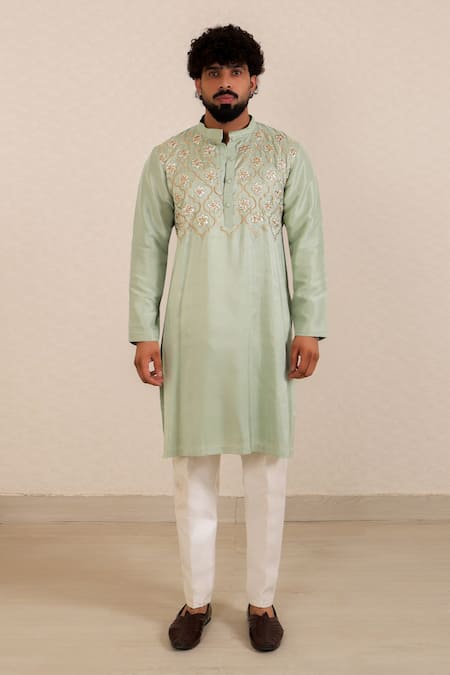 Menero Gota Embroidered Kurta & Pant Set 