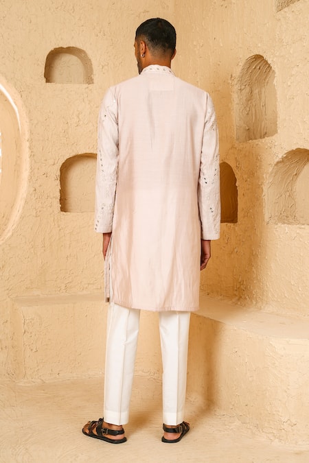 Chatenya Mittal Mirror Work Embroidered Kurta & Pant Set 