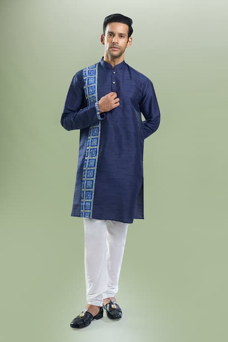 Arihant Rai Sinha Silk Blend Kurta & Churidar Set 