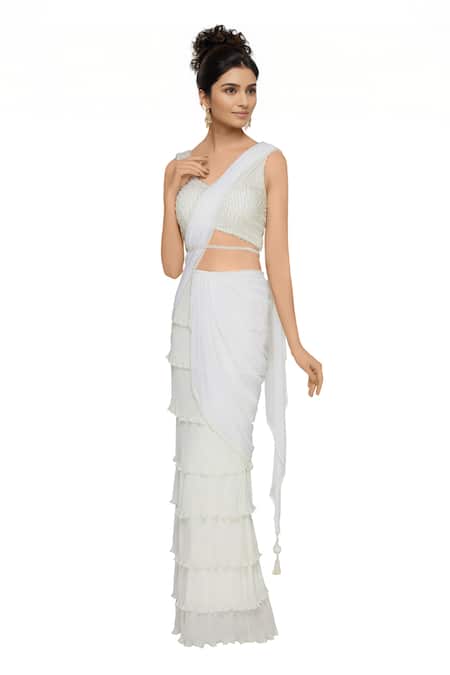 Arpan Vohra Pre-Draped Lehenga Saree With Blouse 