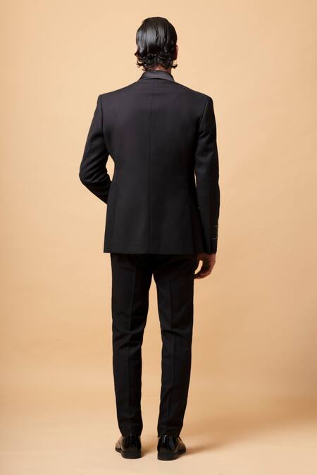 Vivek Patel Rune Geometric Hand Embroidered Blazer Set 