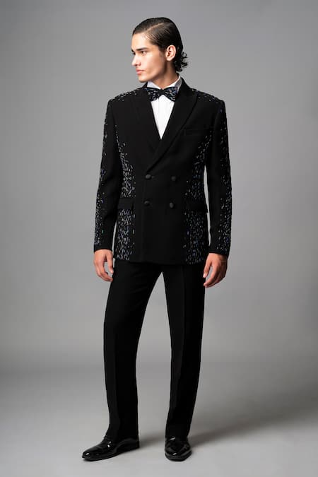 Vivek Patel Fractra Hand Embroidered Blazer & Trouser Set 