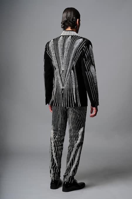 Vivek Patel Stryke Embroidered Blazer & Trousers Set 