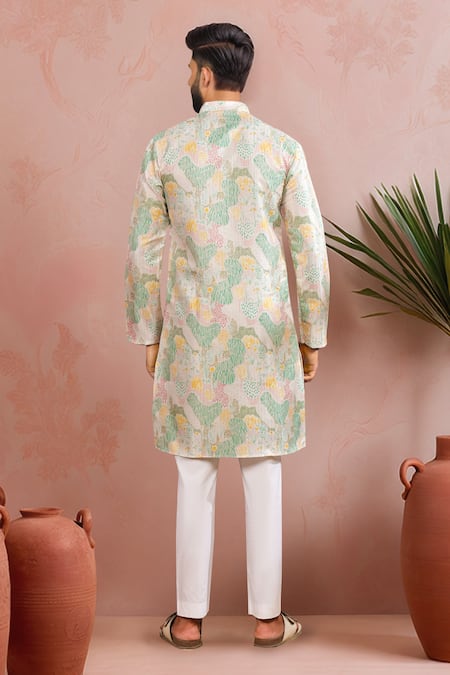 Arihant Rai Sinha Jungle Pattern Kurta Set 