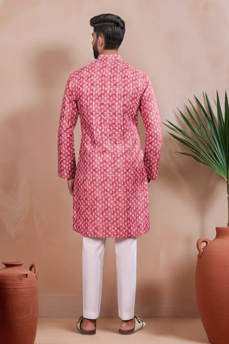 Arihant Rai Sinha Woven Panels Kurta Set 