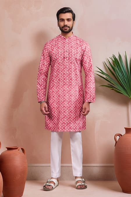Arihant Rai Sinha Woven Panels Kurta Set 