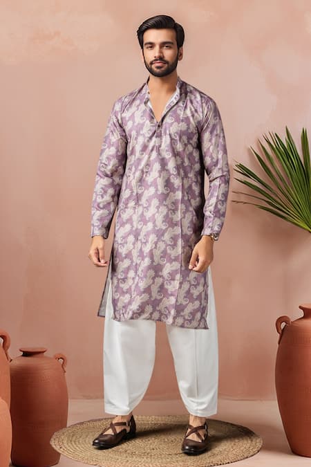 Arihant Rai Sinha Printed Paisley Kurta & Salwar Set 