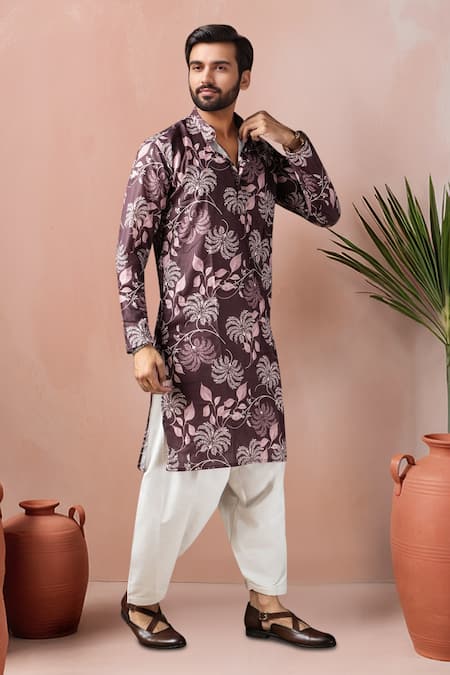 Arihant Rai Sinha Floral Print Kurta & Salwar Set 