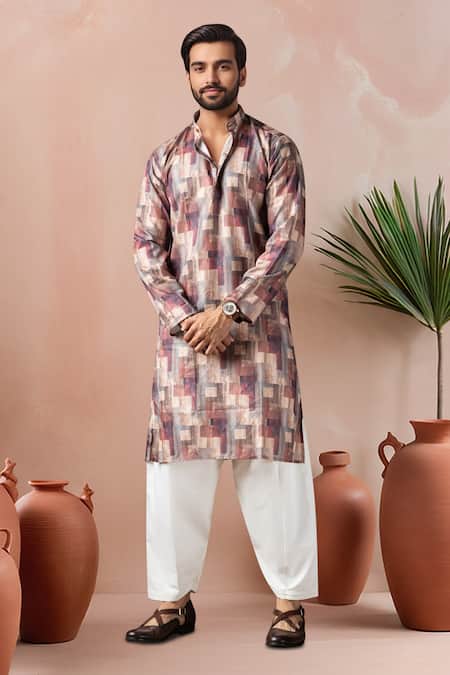 Arihant Rai Sinha Abstract Pattern Kurta Set 
