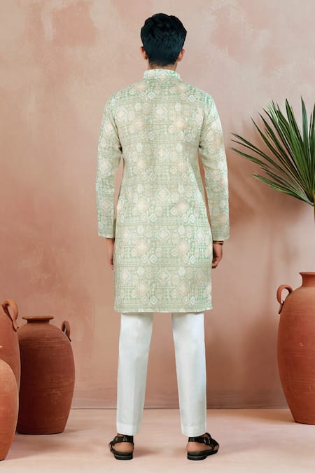 Arihant Rai Sinha Geometric Print Kurta & Pant Set 
