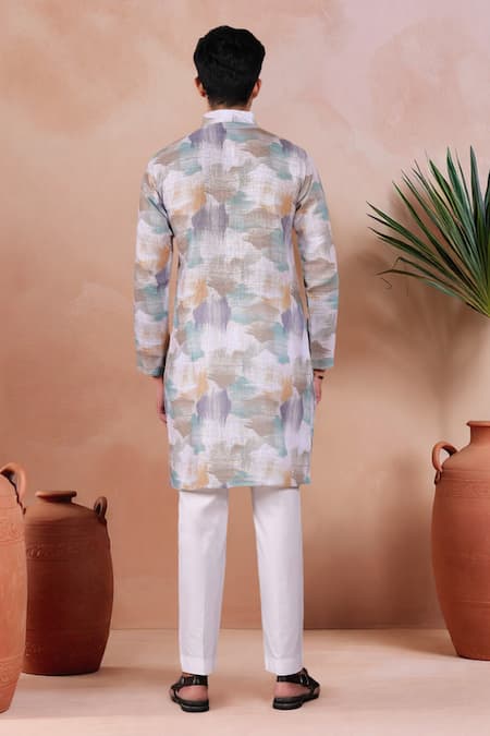 Arihant Rai Sinha Abstract Pattern Kurta & Pant Set 