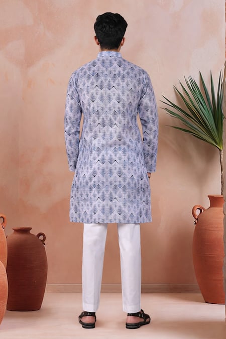 Arihant Rai Sinha Geometric Pattern Kurta & Pant Set 