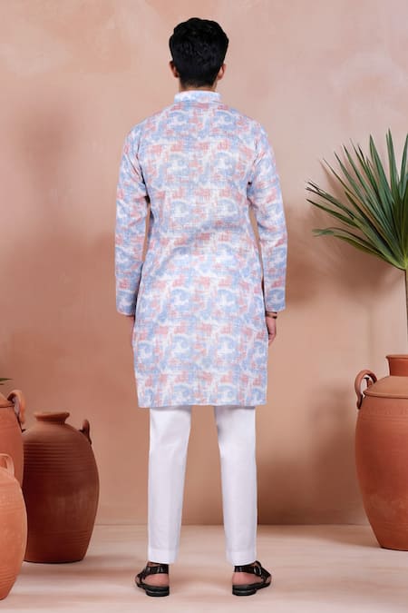 Arihant Rai Sinha Abstract Print Kurta With Pant 