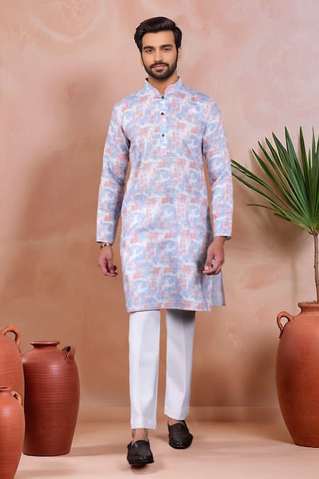 Arihant Rai Sinha Abstract Print Kurta With Pant 