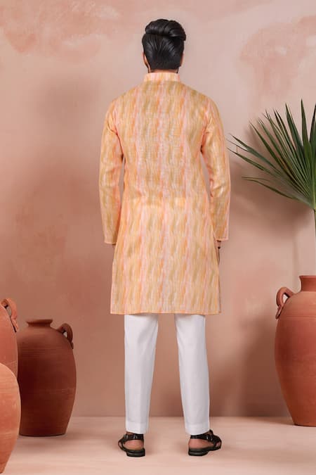 Arihant Rai Sinha Abstract Print Kurta & Cotton Pant Set 