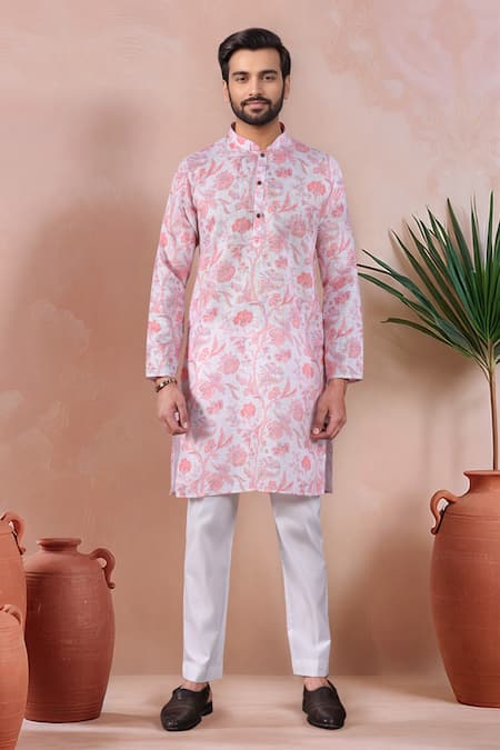 Arihant Rai Sinha Floral Pattern Kurta & Pant Set 