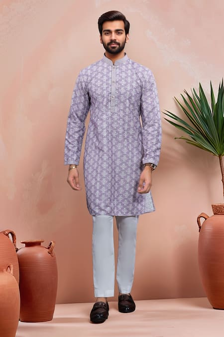 Arihant Rai Sinha Butti Work Kurta & Pant Set 
