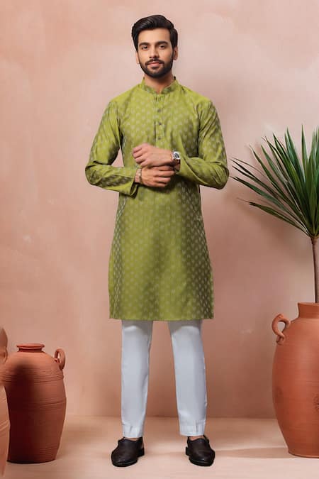 Arihant Rai Sinha Woven Dobby Kurta & Pant Set 