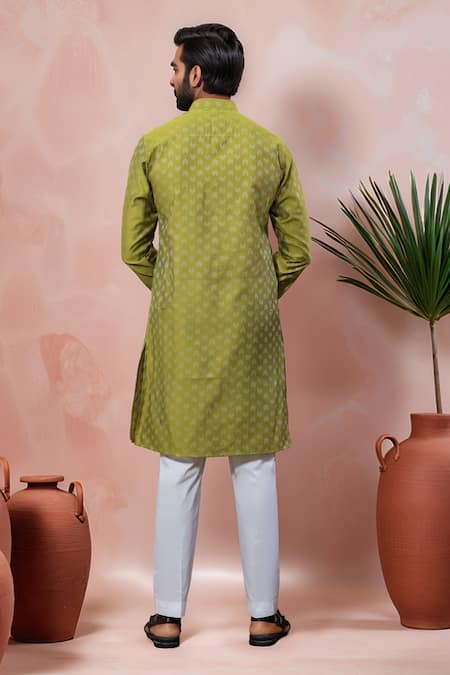 Arihant Rai Sinha Woven Dobby Kurta & Pant Set 