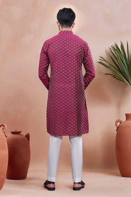 Arihant Rai Sinha Woven Dobby Kurta & Pant Set