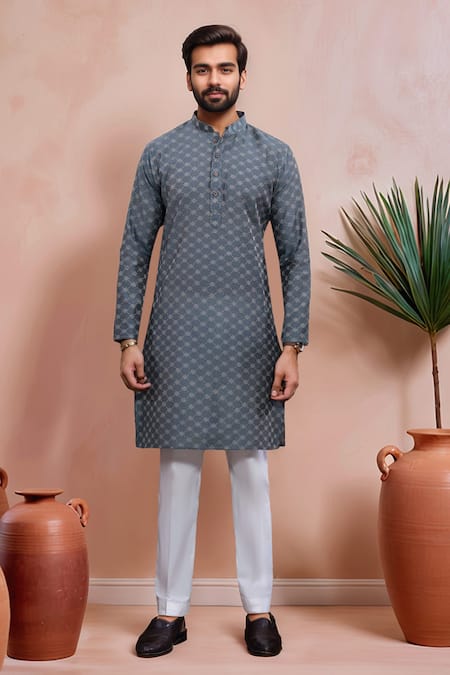 Arihant Rai Sinha Woven Dobby Kurta & Pant Set