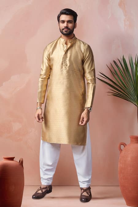 Arihant Rai Sinha Jacquard Woven Kurta With Salwar 
