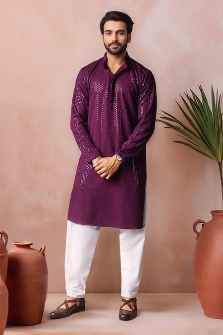 Arihant Rai Sinha Thread Embroidered Kurta & Salwar Set 