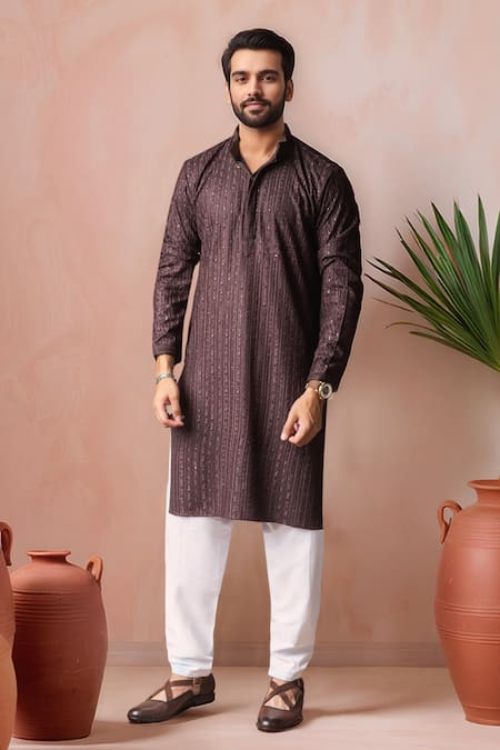 Arihant Rai Sinha Thread Embroidered Kurta & Salwar Set 