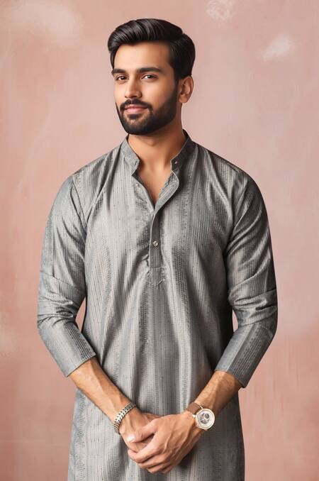 Buy Arihant Rai Sinha Gray Rayon, Silk Embroidery Thread Kurta And Salwar Set Online at Aza Fashions Buy_Arihant Rai Sinha_Gray Rayon, Silk Embroidery Thread Kurta And Salwar Set _Online_at_Aza_Fashions