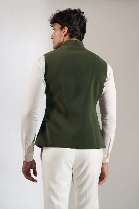 Rng Safawala Pintuck & Metal Button Bundi 