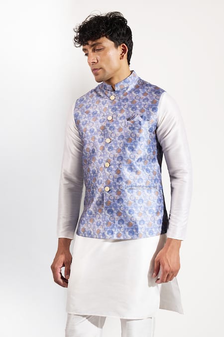 Rng Safawala Floral Print Bundi 