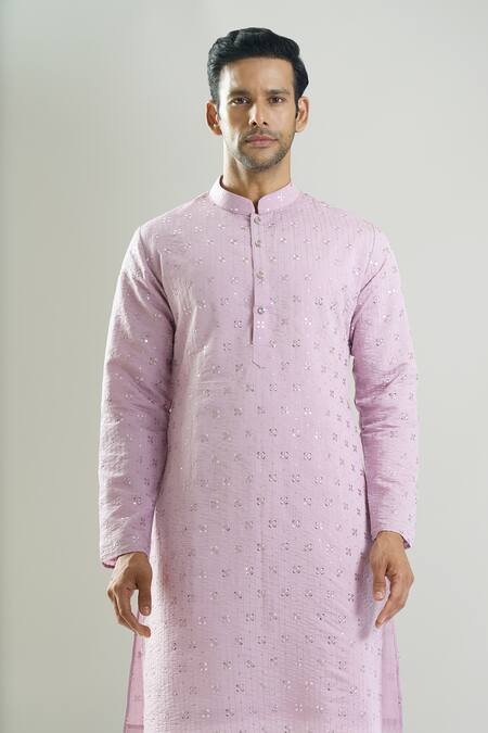 Rng Safawala Purple Silk, Dupion Sequins, Embroidery Resham And Kurta Set at Aza Fashions Rng Safawala_Purple Silk, Dupion Sequins, Embroidery Resham And Kurta Set _at_Aza_Fashions