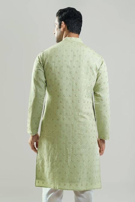 Rng Safawala Resham & Sequins Embroidered Kurta Set