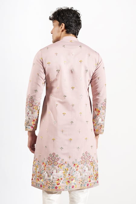 Rng Safawala Resham & Sequins Embroidered Kurta Set