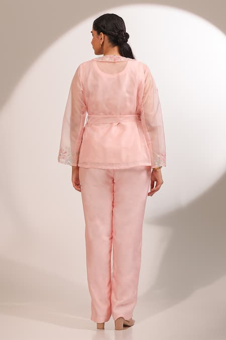 Laxmishriali Harmony Sheer Jacket & Pant Set 