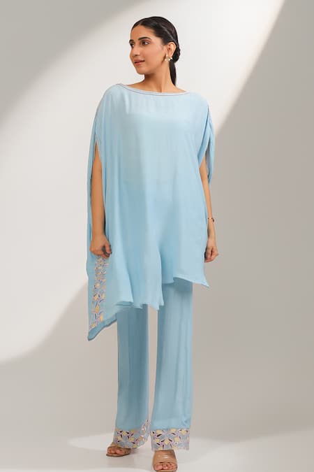 Laxmishriali Celestia Asymmetric Kaftan & Pant Set 