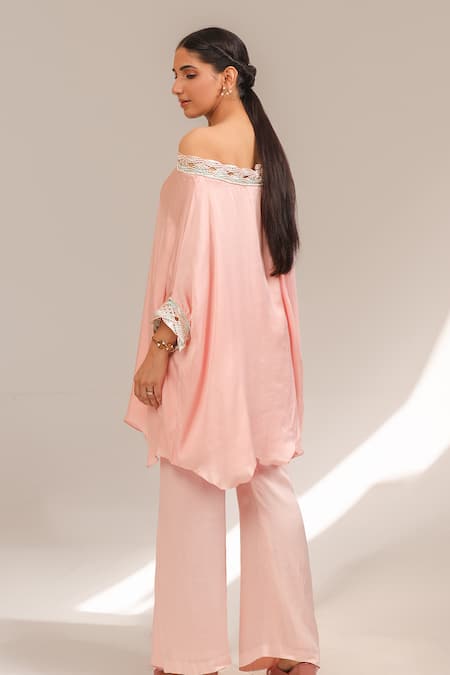 Laxmishriali Rosaline One Shoulder Kaftan & Pant Set 