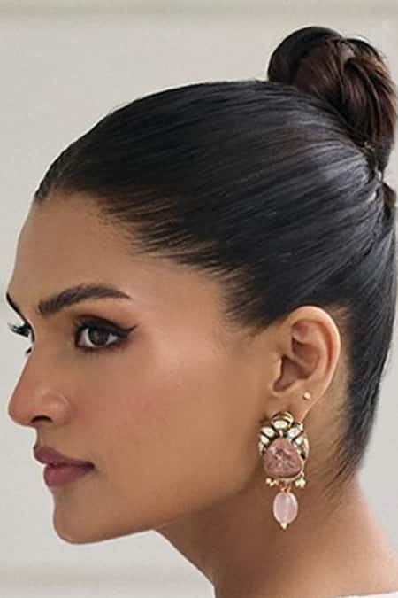 Amaara Jewels Celadon Bloom Moissanite & Droplets Choker Set 