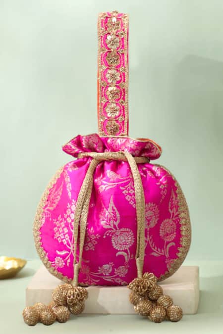 Amyra Arith Floral Brocade Potli 