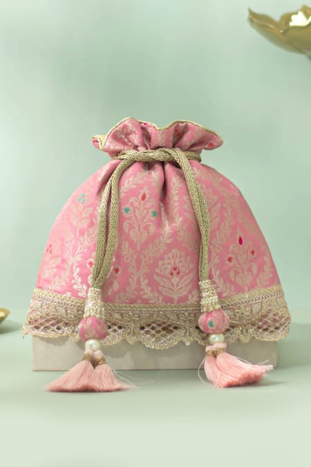 Amyra Veha Woven Brocade Potli Bag 
