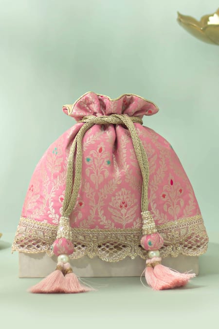 Amyra Veha Woven Brocade Potli Bag 