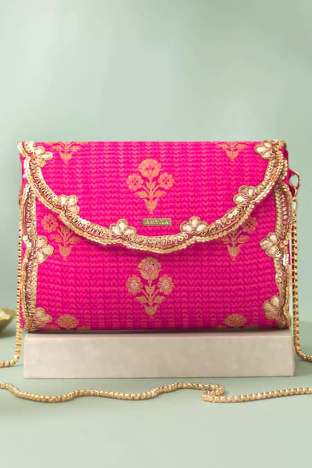 Amyra Bahar Floral Motif Clutch 