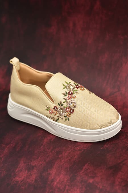 Around Always Ode Embroidered Platform Sneakers 