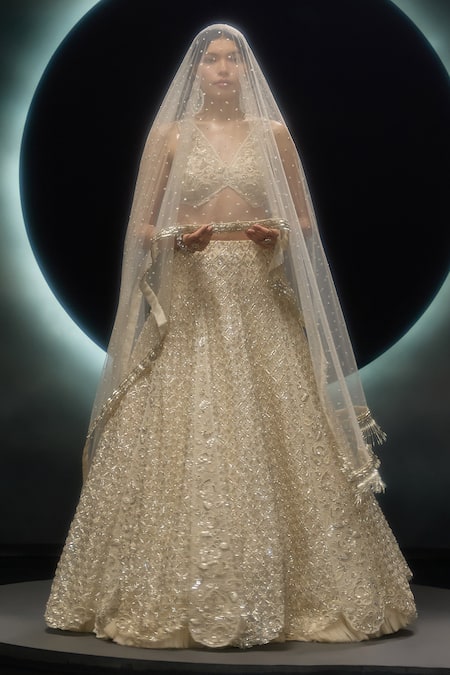 Couture By Niharika Selvara Hand Embroidered Lehenga Set 