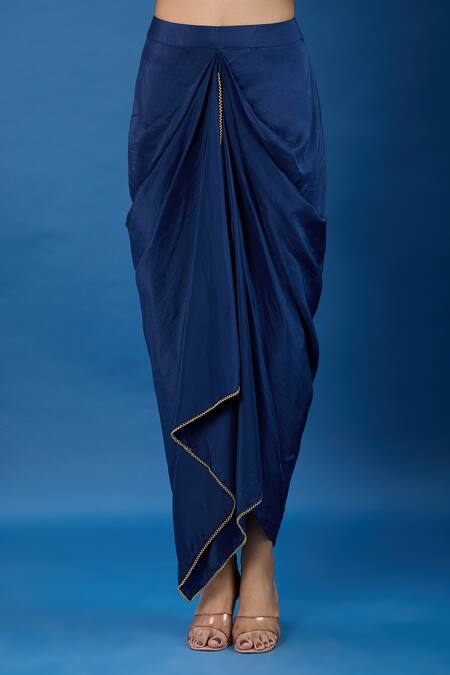 Buy_Debyani + CO_Multi Color Embroidery, Mirrors, Sequins Open , Square Jacket Skirt Set 