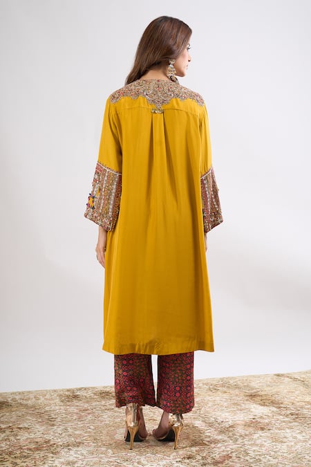 Debyani + CO Meena Embroidered Kurta With Pant 